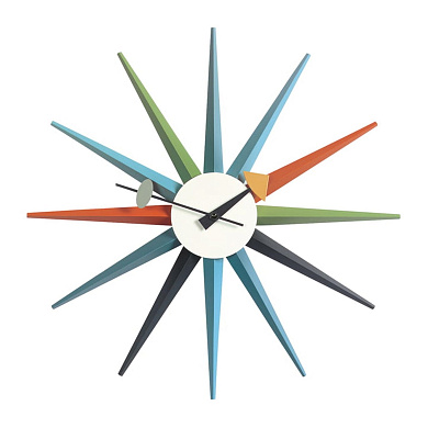 20125301 Sunburst Vitra Часы настенные лучевые разноцветные