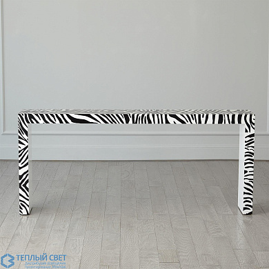 Parson Table-Zebra Lacquer Global Views консольный стол