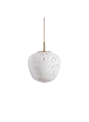 Milo Pendant Satin Brass подвесной светильник Heathfield PD-MILO-SBRS-WHTE-P00-STD