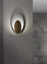 APPLIQUE 15W 3000K BIANCO-BRONZO SPAZZOLATO