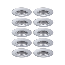 Downlight 10-piece set Rigid round GU10 max.