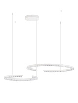 Triac Dimmable Sandy White Aluminium & Prismatic Lens LED 49 Watt 220-240 Volt 3668Lm IP20 3000K L:93 W:65 H:200 cm