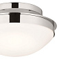 Bretta 13.5" 2 Light Flush Mount Polished Nickel потолочный светильник 52544PN Kichler