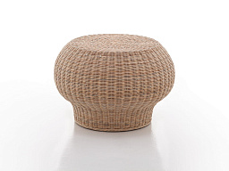 Bell + Bolla + Corallo Низкий круглый плетеный журнальный столик Gervasoni