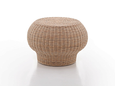 Bell + Bolla + Corallo Низкий круглый плетеный журнальный столик Gervasoni