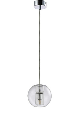 0231/201 BELEZA Crystal lux Светильник подвесной 1х5W LED G9 хром