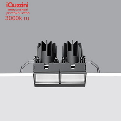 QK23 Laser Blade L iGuzzini Minimal 2 cells - Wall Washer - LED - Black