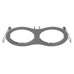 217629 Lightstar Intero 16 двойная рамка для встроенных потолочных светильников серого цвета