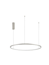 Triac Dimmable Brushed Champagne Silver Aluminium & Acrylic LED 46 Watt 220-240 Volt 1708Lm 3000K IP20 D: 80 H: 200 cm