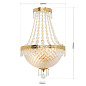 WA 2-1172/2 gold/478/260 klar-matt/Schli Empire Crystal Orion настенное бра — фото 6