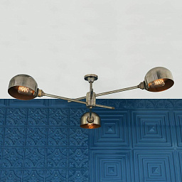 MLF255 Mullan Lighting San Jose винтажная потолочная люстра с тремя рожками