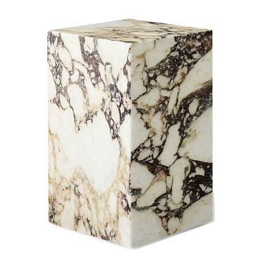 71009-002120 Audo Copenhagen Plinth Высокий приставной столик 51x30 см, мрамор Calacatta Viola