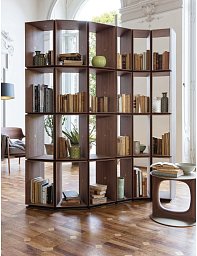 Книжный стеллаж Demetra Comp. G Porada волнообразный DEMETRA-COMP-G-L0N0AC