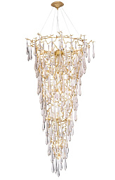 REINA SP34 D1200 GOLD PEARL Crystal Lux Reina подвесная люстра каскадной формы с множеством хрустальных подвесов