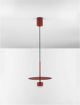 Red Aluminium & Steel LED 8Watt 220-240Volt 590 Lm IP20 3000K D:30 H:217 cm