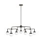 Люстра Arteriors Utica, английская бронза и матовое стекло — фото 4