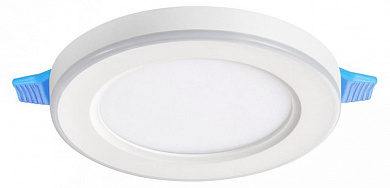 встраиваемый потолочный светильник круглый белого цвета