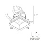 ENTERO SQ-S TRIMLESS IP 92720 GC золото цветное Delta Light Встраиваемый поворотный потолочный светильник — фото 1