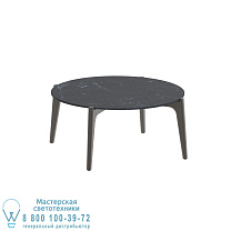 СТОЛИК ДЛЯ ЧАЯ Ø 75 СМ БРОНЗОВАЯ КЕРАМИКА NERO MARQUINA Royal Botania