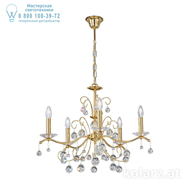 Kolarz CARMEN 2 3234.85.3.KoT люстра золото 24 карата ø65cm высота 52cm мин. высота 72cm макс. высота 105cm 5 ламп e14