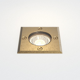 1312009 Astro lighting Gramos встраиваемый в грунт светильник с квадратной рамкой из латуни