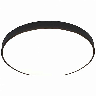 потолочный светильник кольцевой формы черный