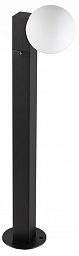 7124/1G Odeon Light NATURE наземный низкий светильник с шаром на черной стойке