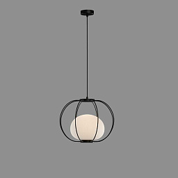 C38064N ACB Iluminacion Marina подвесной светильник с двумя шарами на разной высоте, корпус золотистый
