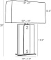 49280-429 Uriah Lamp Arteriors настольная лампа