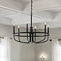 Capitol Hill 22" 6 Light Chandelier Black люстра 52304BK Kichler — фото 4