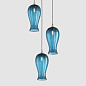 Lantern Light Petite - Denim, 3 Drop Cluster подвесной светильник, Rothschild & Bickers