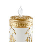 Аккумуляторная лампа Villari Impero Empire Rechargeable Candle - Белый и Золотой — фото 1