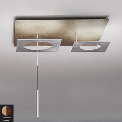 PETRA-P3OERU Icone Petra PLAFONIERA 42+13W 3000K ORO ETRUSCO -RUGGINE Потолочный светильник