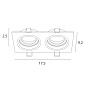 A2178PL-2BK Arte Lamp Tarf точечный встраиваемый светильник GU10 2х35W — фото 5