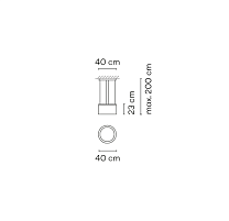 Guise,Pendant Graphite 3000K,1-10V PUSH