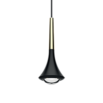RAIN PENDANT BLACK GOLD ACCENT 2700K O.C. 156025