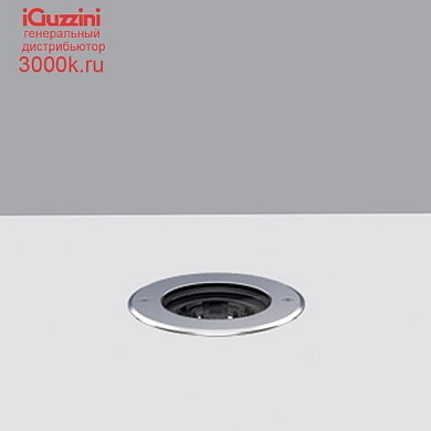 E126 Light Up iGuzzini Recessed floor luminaire Earth D=144 mm - Neutral White - Adjustable Spot optic - DALI