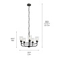 Carlo 23" 5 Light Chandelier Black люстра 82351 Kichler