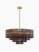 Люстра Heathfield Sloane Large — Дымчатый; Сатиновая латунь