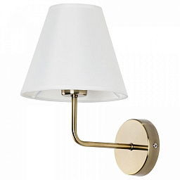 A2581AP-1AB Arte Lamp Elba настенный светильник с абажуром и металлическим основанием