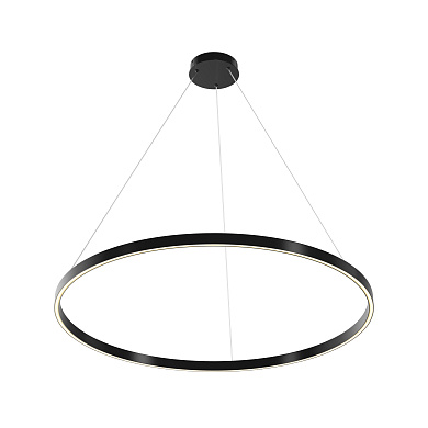 подвесной светильник черного цвета с гладким кольцом