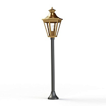 Victoria N° 10; Clear polycarbonate E27 105W; Tinted lacquered brass