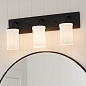 Vetivene 3 Light Vanity Light Textured Black настенный светильник 55131BKT Kichler — фото 5