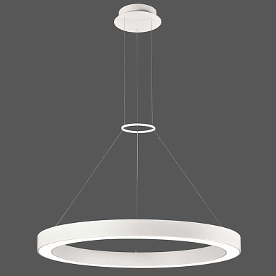 подвесной светильник кольцевой формы белого цвета