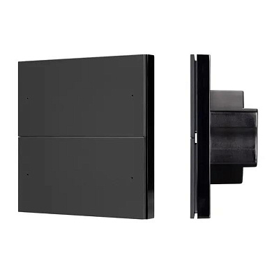 039312 Arlight INTELLIGENT  Кнопочная панель SMART-DMX512-801-22-4G-4SC-DIM-IN Black