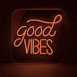 MLN002 Mullan неоновый акриловый светильник Good Vibes, 46 см, IP20 — фото 7