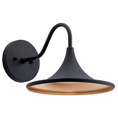 Elias LED 3000K 9" Wall Light Textured Black уличный настенный светильник 59028BKTLED Kichler