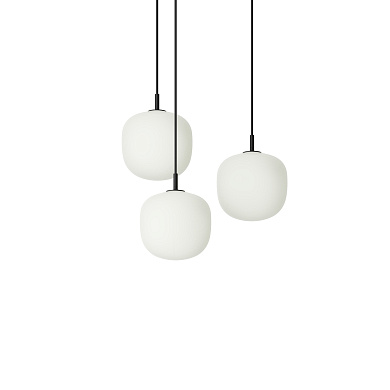 Rime Pendant Cluster подвесной светильник Muuto White / Black - Ø 18 cm RIMCS18A0101