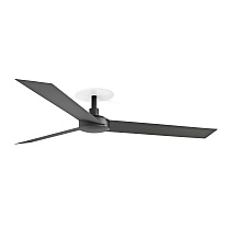 CRUISER RECESSED L Black fan Wall Control black 2700K
