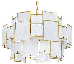 A4068LM-12SG Arte Lamp Theemin подвесная люстра с двенадцатью плафонами квадратной формы